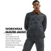 imageLee Mens Workwear Quilted JacketDark Muted Gray