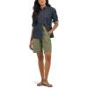 imageLee womens Ultra Lux Comfort With Flextogo Utility Bermuda ShortOlive Grove Block Print