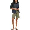 imageLee womens Ultra Lux Comfort With Flextogo Utility Bermuda ShortOlive Grove Block Print