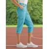 imageLee womens Ultra Lux Comfort With Flextogo Cargo Capri PantBay Blue