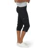 imageLee womens Ultra Lux Comfort With Flextogo Cargo Capri PantBlack