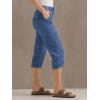 imageLee womens Ultra Lux Comfort With Flextogo Cargo Capri PantChambray