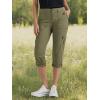 imageLee womens Ultra Lux Comfort With Flextogo Cargo Capri PantDeep Lichen Green