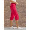 imageLee womens Ultra Lux Comfort With Flextogo Cargo Capri PantHot Magenta