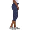 imageLee womens Ultra Lux Comfort With Flextogo Cargo Capri PantMood Indigo