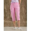 imageLee womens Ultra Lux Comfort With Flextogo Cargo Capri PantSugar Lilac