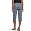 imageLee womens Ultra Lux Comfort With Flextogo Cargo Capri PantTech Gray