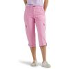 imageLee womens Ultra Lux Comfort With Flextogo Cargo Capri PantSugar Lilac