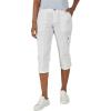 imageLee womens Ultra Lux Comfort With Flextogo Cargo Capri PantWhite