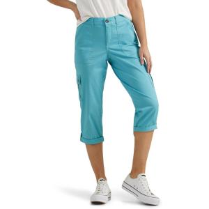 imageLee womens Ultra Lux Comfort With Flextogo Cargo Capri PantBay Blue