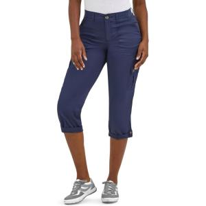 imageLee womens Ultra Lux Comfort With Flextogo Cargo Capri PantMood Indigo