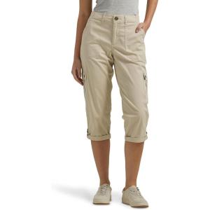 imageLee womens Ultra Lux Comfort With Flextogo Cargo Capri PantPioneer Beige