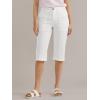 imageLee womens Ultra Lux Comfort With Flextogo Utility Skimmer Capri PantBright White