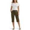 imageLee womens Ultra Lux Comfort With Flextogo Utility Skimmer Capri PantOlive Night