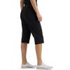 imageLee womens Ultra Lux Comfort With Flextogo Utility Skimmer Capri PantUnionall Black