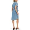 imageLee Womens Legendary Short Sleeve Western Denim DressMt Range