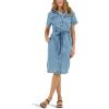 imageLee Womens Legendary Short Sleeve Western Denim DressMt Range