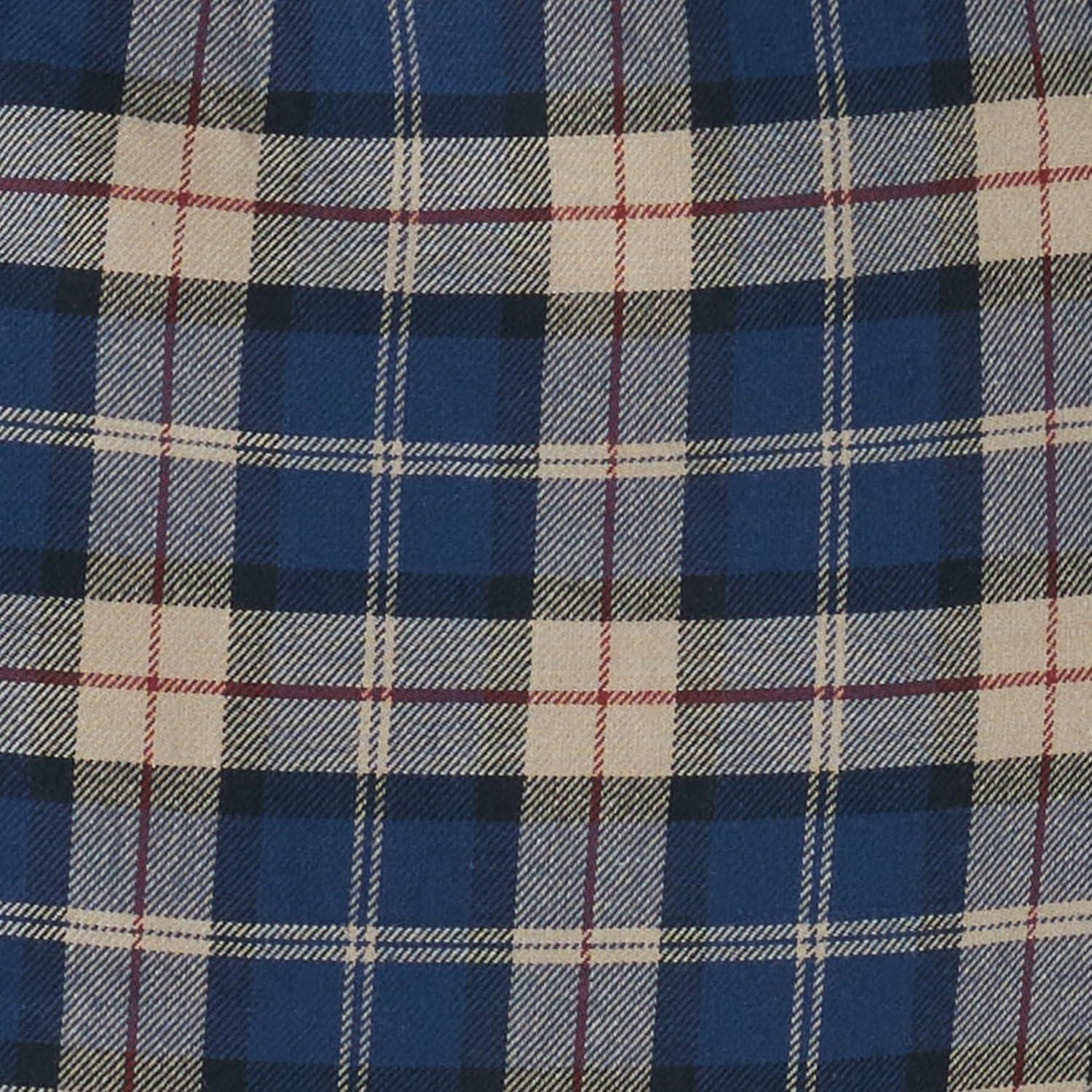 imageLee Mens All Purpose Classic Fit Long Sleeve ShirtNavy Plaid  Stretch Twill