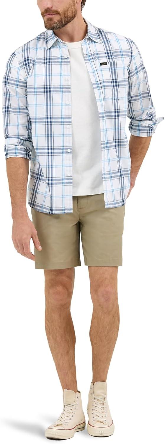 imageLee Mens All Purpose Classic Fit Long Sleeve ShirtOrion Plaid