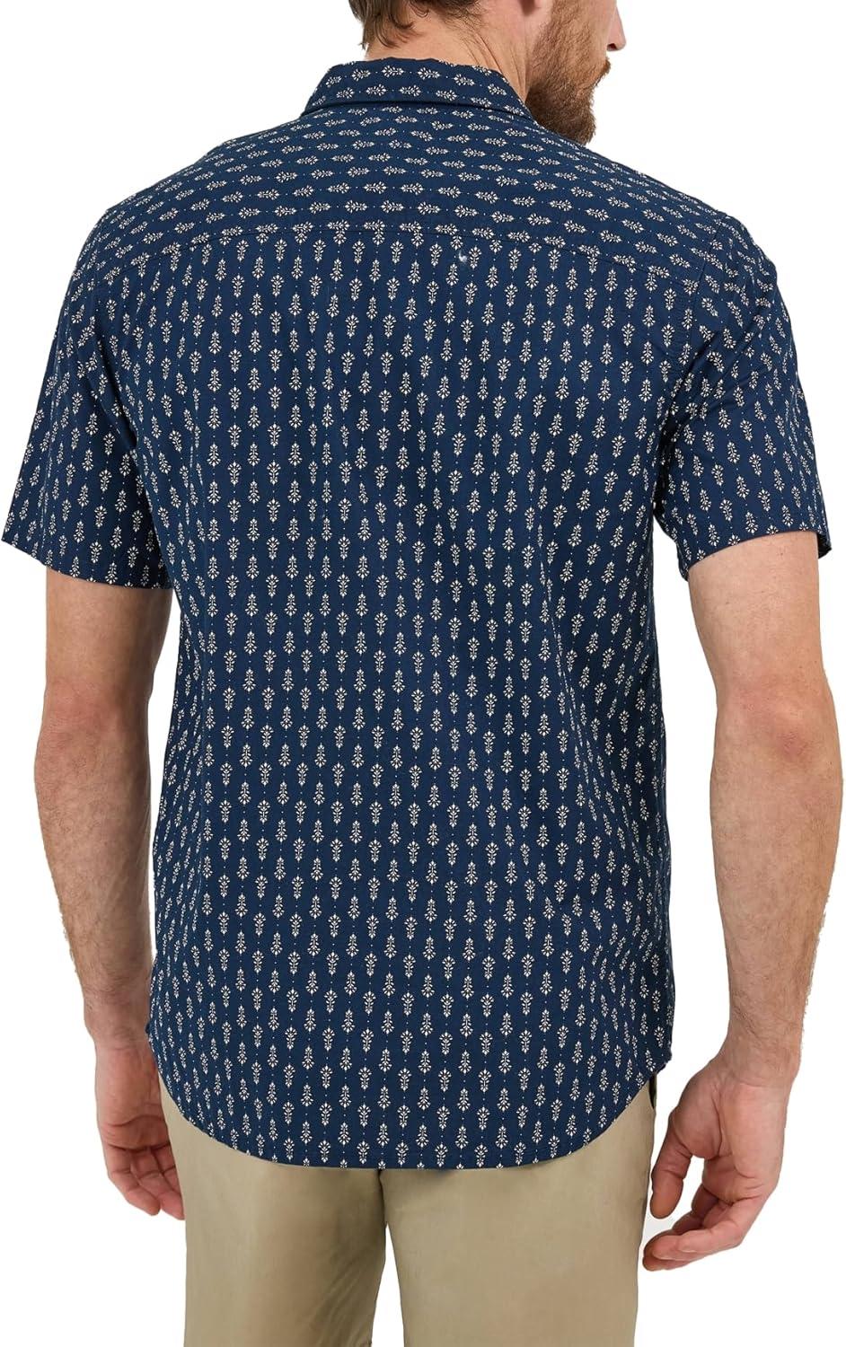 imageLee Mens All Purpose Classic Fit Short Sleeve ShirtRivet Ecru