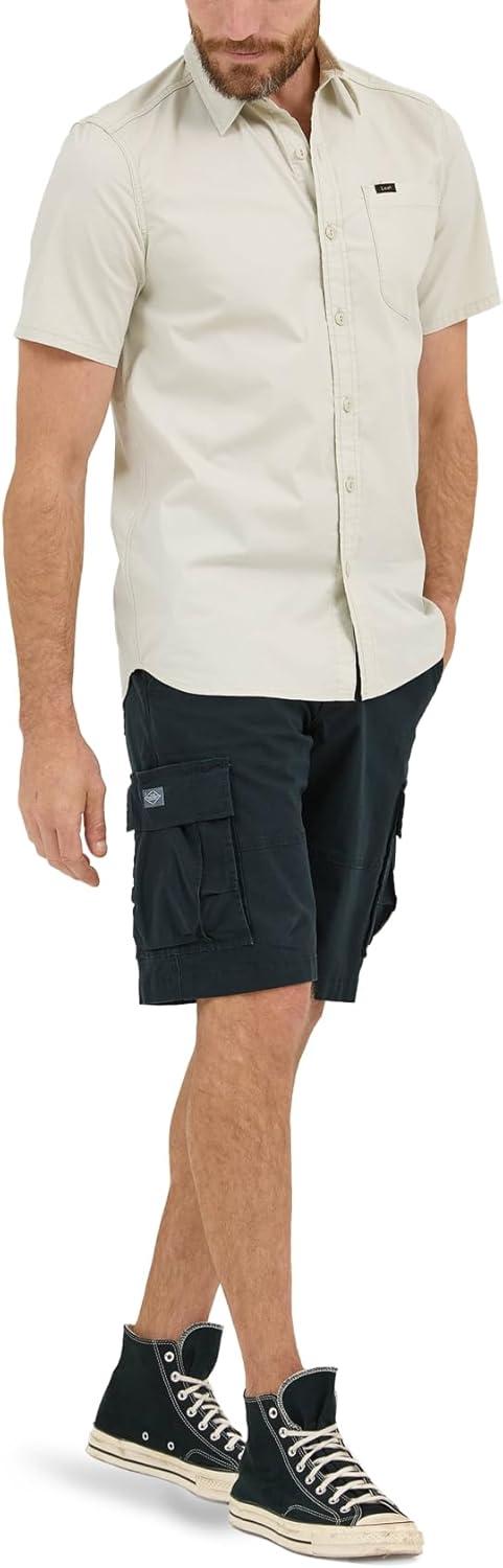 imageLee Mens Extreme Motion Short Sleeve Performance ShirtObsidian Gray