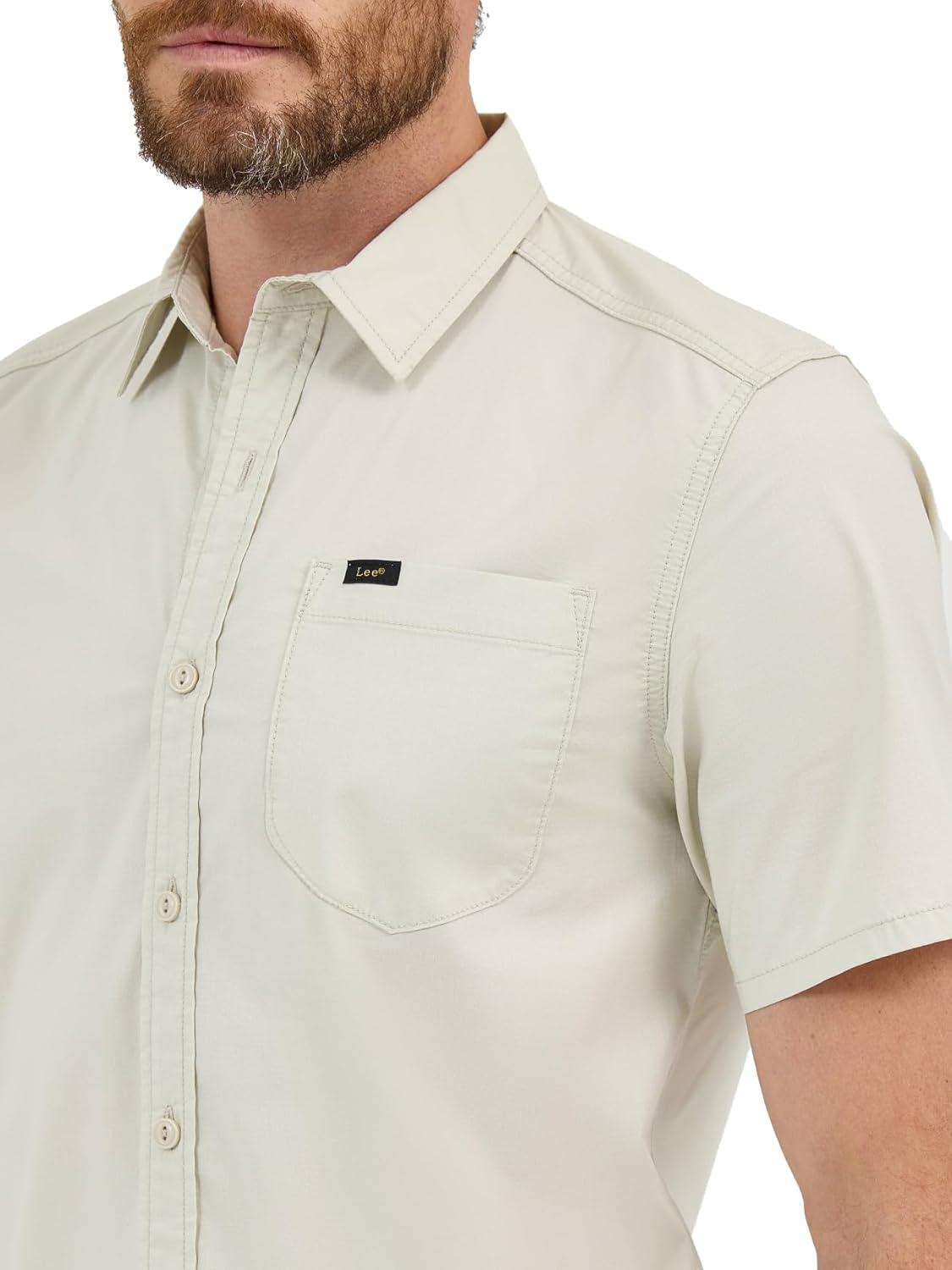 imageLee Mens Extreme Motion Short Sleeve Performance ShirtObsidian Gray