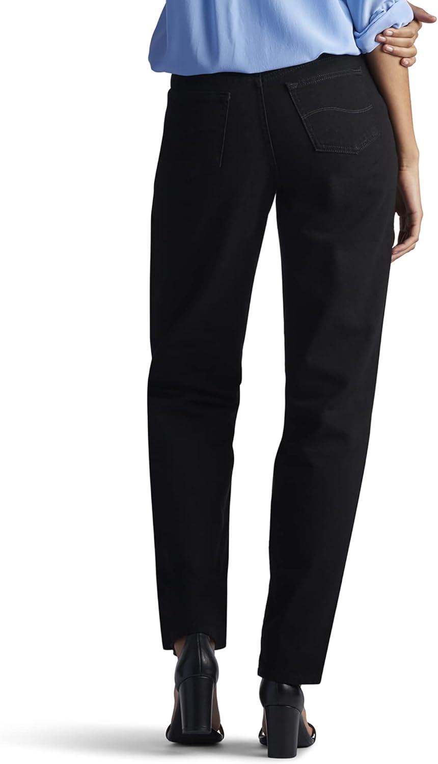 imageLee Womens Relaxed Fit All Cotton Straight Leg JeanBlack