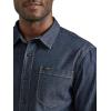 imageLee Mens All Purpose Classic Fit Long Sleeve ShirtDenim Rinse Wash