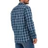 imageLee Mens All Purpose Classic Fit Long Sleeve ShirtRivet Navy Plaid