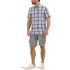 imageLee Mens All Purpose Classic Fit Short Sleeve ShirtAurora Sepia Plaid