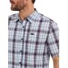 imageLee Mens All Purpose Classic Fit Short Sleeve ShirtAurora Sepia Plaid