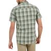 imageLee Mens Extreme Motion Short Sleeve Performance ShirtOlive Grove Plaid