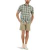 imageLee Mens Extreme Motion Short Sleeve Performance ShirtOlive Grove Plaid