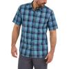imageLee Mens Extreme Motion Short Sleeve Performance ShirtRivet Navy Plaid