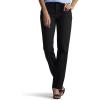 imageLee Womens Relaxed Fit All Cotton Straight Leg JeanBlack