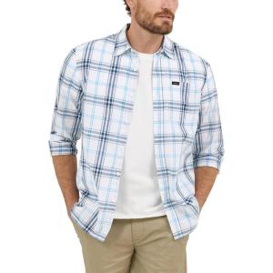 imageLee Mens All Purpose Classic Fit Long Sleeve ShirtOrion Plaid