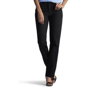 imageLee Womens Relaxed Fit All Cotton Straight Leg JeanBlack