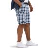 imageLee Mens Big ampamp Tall New Belted Wyoming Cargo ShortBlue Plaid