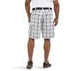 imageLee Mens Big ampamp Tall New Belted Wyoming Cargo ShortGray Plaid