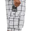 imageLee Mens Big ampamp Tall New Belted Wyoming Cargo ShortGray Plaid