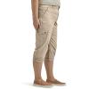 imageLee womens Plus Size Ultra Lux Comfort With Flextogo Cargo Capri PantPioneer Beige