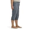 imageLee womens Plus Size Ultra Lux Comfort With Flextogo Cargo Capri PantTech Gray