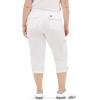 imageLee womens Plus Size Ultra Lux Comfort With Flextogo Cargo Capri PantWhite