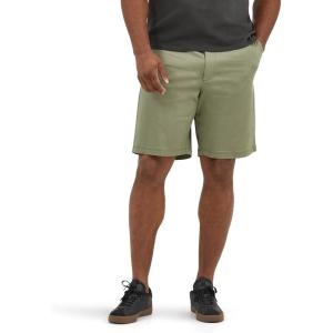 imageLee Mens Big ampamp Tall Extreme Motion Flat Front ShortOlive Grove