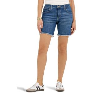 imageLee Womens Legendary 7quot Side Slit Denim ShortIndigo Quilt
