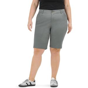 imageLee Womens Plus Size Legendary 9quot Chino Bermuda ShortFort Green