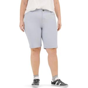 imageLee Womens Plus Size Legendary 9quot Chino Bermuda ShortMaterial Gray