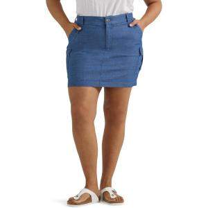 imageLee Womens Plus Size Ultra Lux Comfort with Flex To Go Cargo SkortChambray