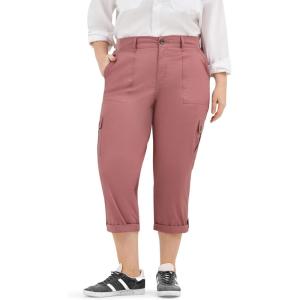 imageLee womens Plus Size Ultra Lux Comfort With Flextogo Cargo Capri PantHenna