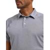 imageLee Mens Golf Series Short Sleeve Performance Polo ShirtStatic Gray